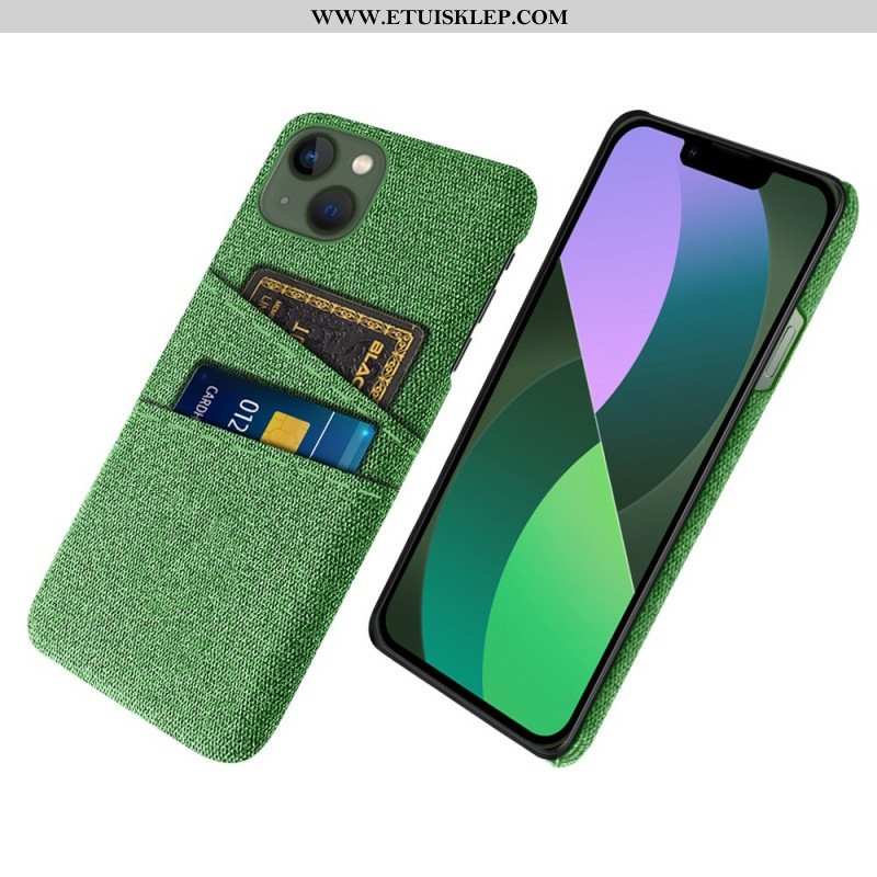 Etui do iPhone 14 Posiadacz Karty Z Tkaniny